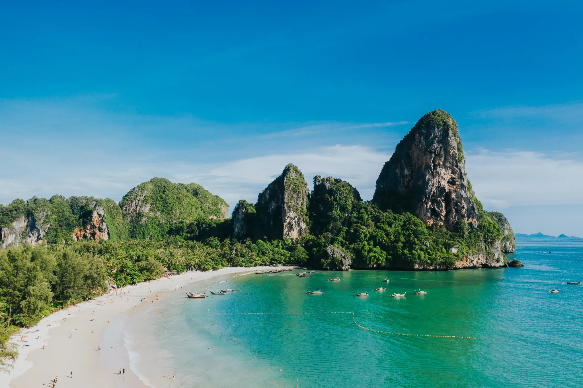 Limestone karsts and turquoise water off the coast of Phuket