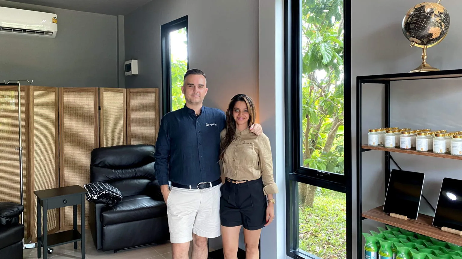 Dr Deepali Kapahi Jones and Gareth Jones, founders